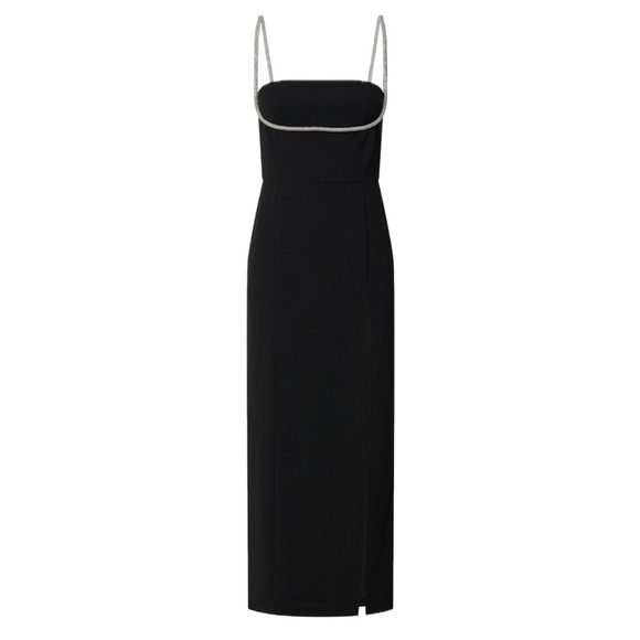 Showpo. Dresses & Skirts - SHOWPO SHARLEY MIDI DRESS - DIAMANTE DETAIL PENCIL DRESS IN BLACK